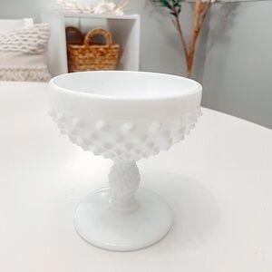 Vintage Fenton Hobnail Champagne Coupe Glasses